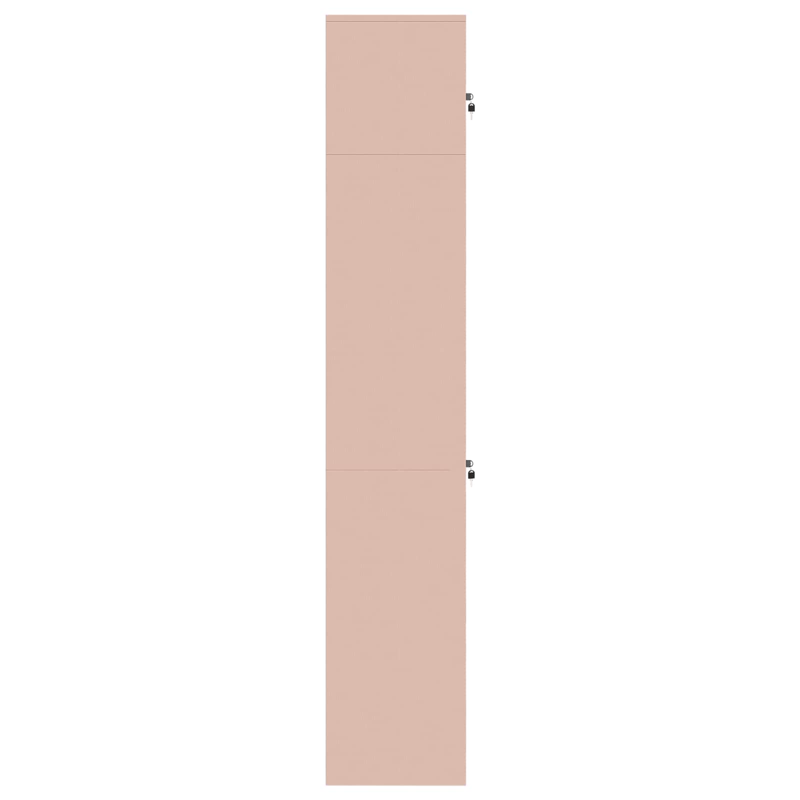 vidaXL Szafka do przechowywania 2 szt. Różowy 60 x 40 x 220 cm Stal