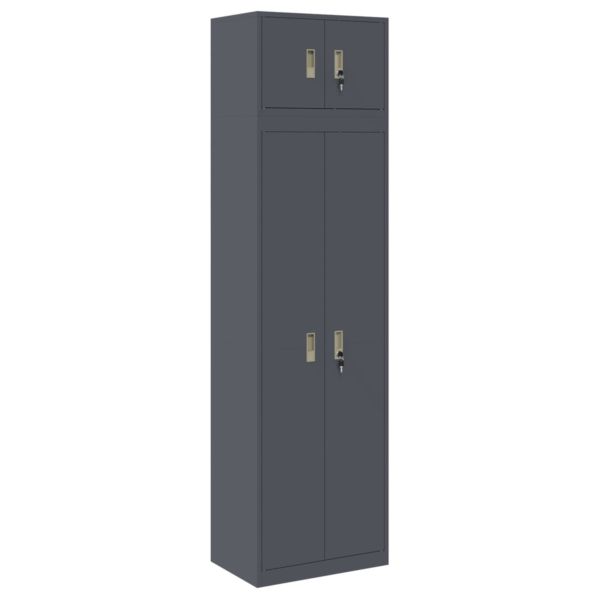vidaXL Szafka do przechowywania 2 szt. Antracyt 60 x 40 x 220 cm Stal