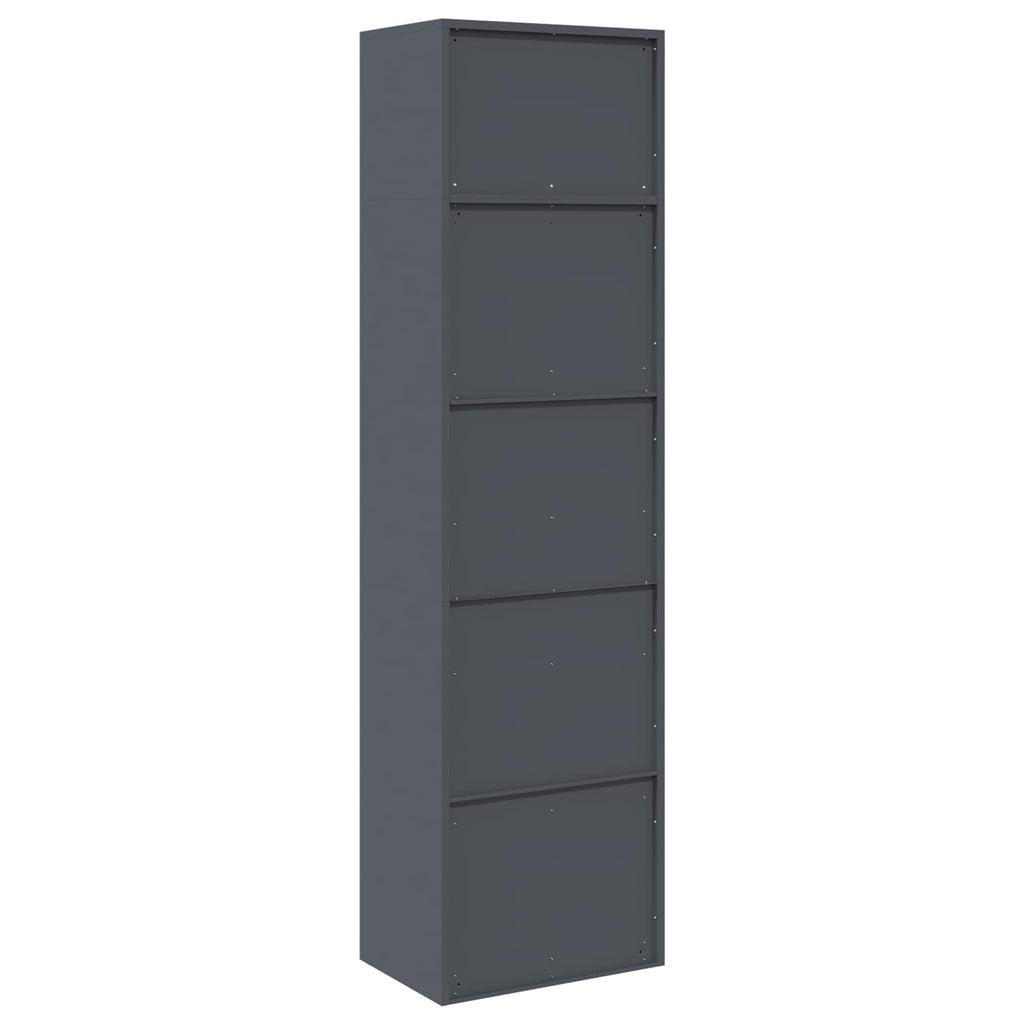 vidaXL Szafka do przechowywania 2 szt. Antracyt 60 x 40 x 220 cm Stal