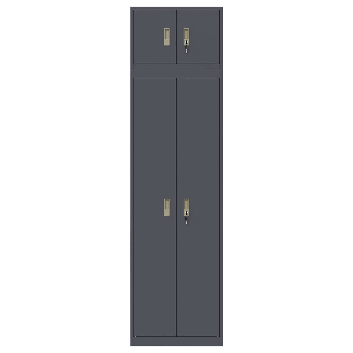 vidaXL Szafka do przechowywania 2 szt. Antracyt 60 x 40 x 220 cm Stal