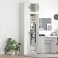 vidaXL Szafka do przechowywania 2 szt. Biały 60 x 40 x 220 cm Stal