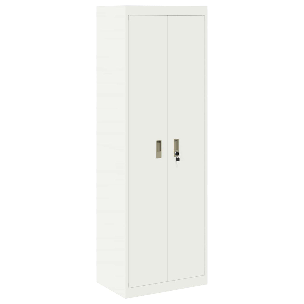 vidaXL Szafka do przechowywania 2 szt. Biały 60 x 40 x 220 cm Stal