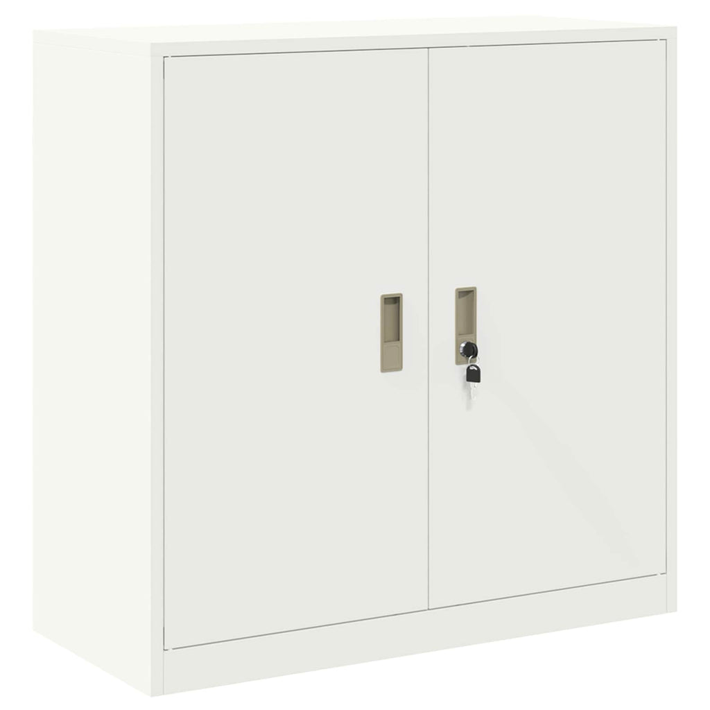 vidaXL Szafka do przechowywania 2 szt. Biały 90 x 40 x 160 cm Stal