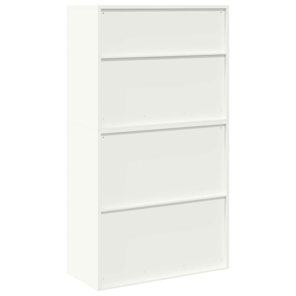 vidaXL Szafka do przechowywania 2 szt. Biały 90 x 40 x 160 cm Stal