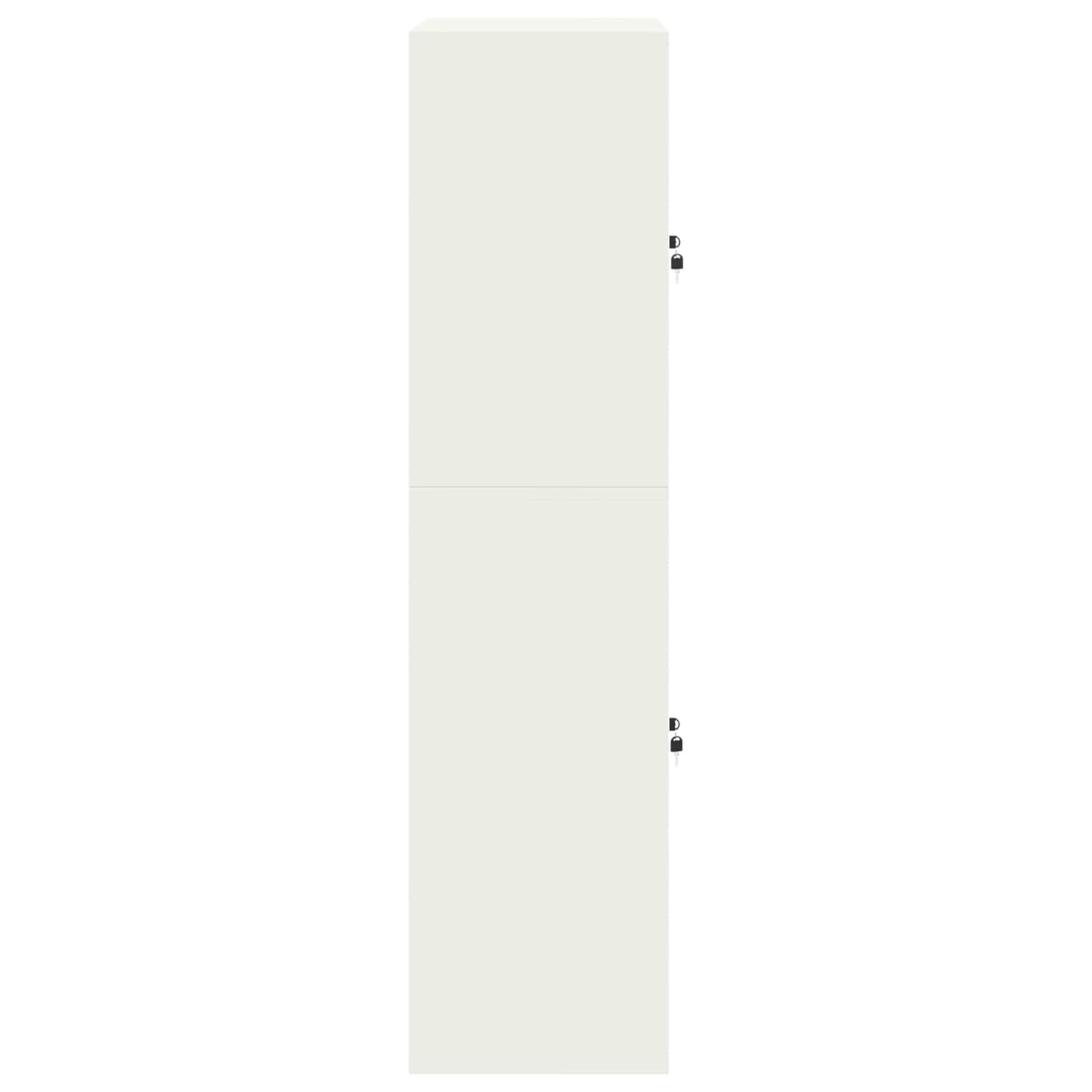 vidaXL Szafka do przechowywania 2 szt. Biały 90 x 40 x 160 cm Stal