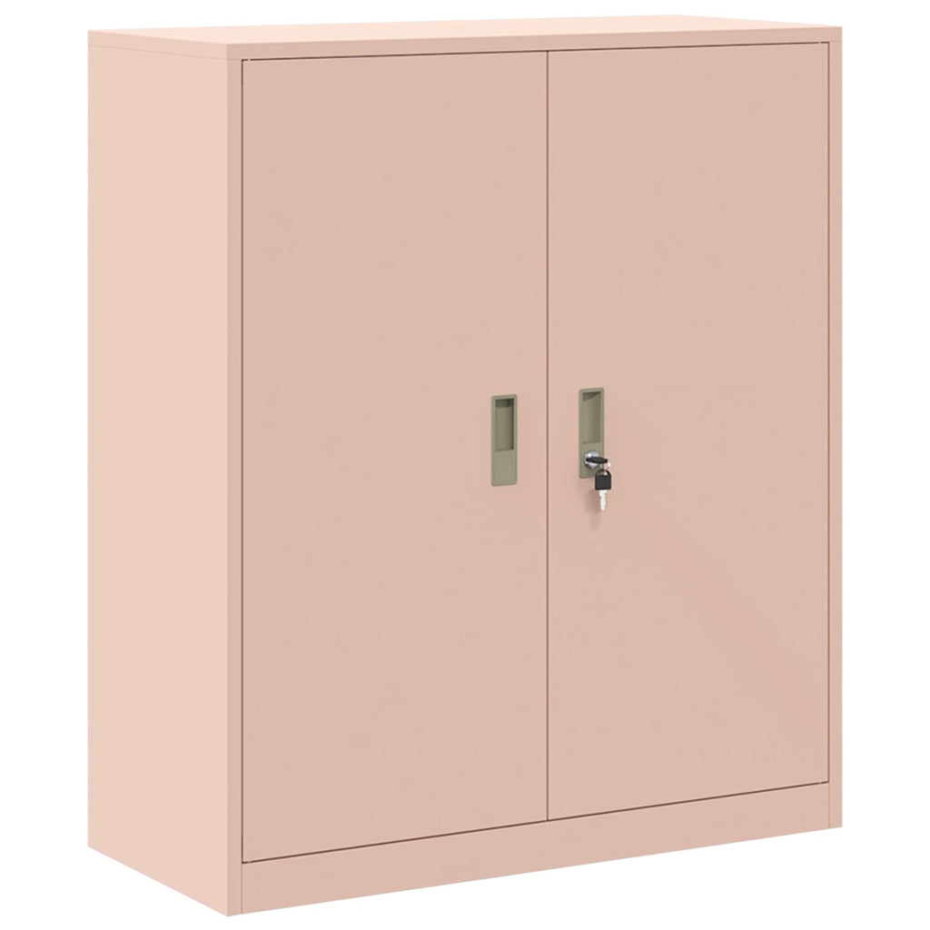 vidaXL Szafka do przechowywania 2 szt. różowy 90 x 40 x 175 cm Stal
