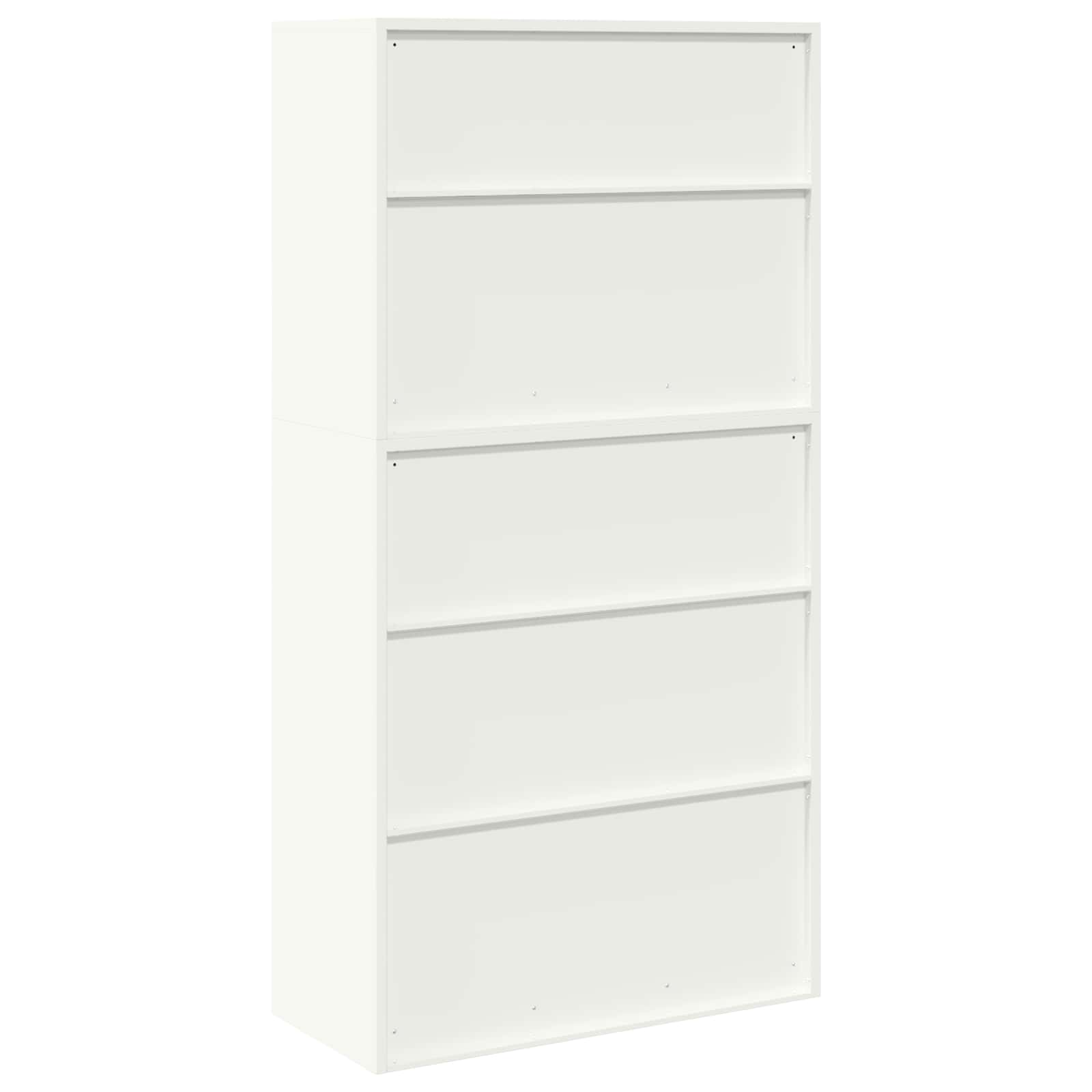 vidaXL Szafka do przechowywania 2 szt. Biały 90 x 40 x 175 cm Stal
