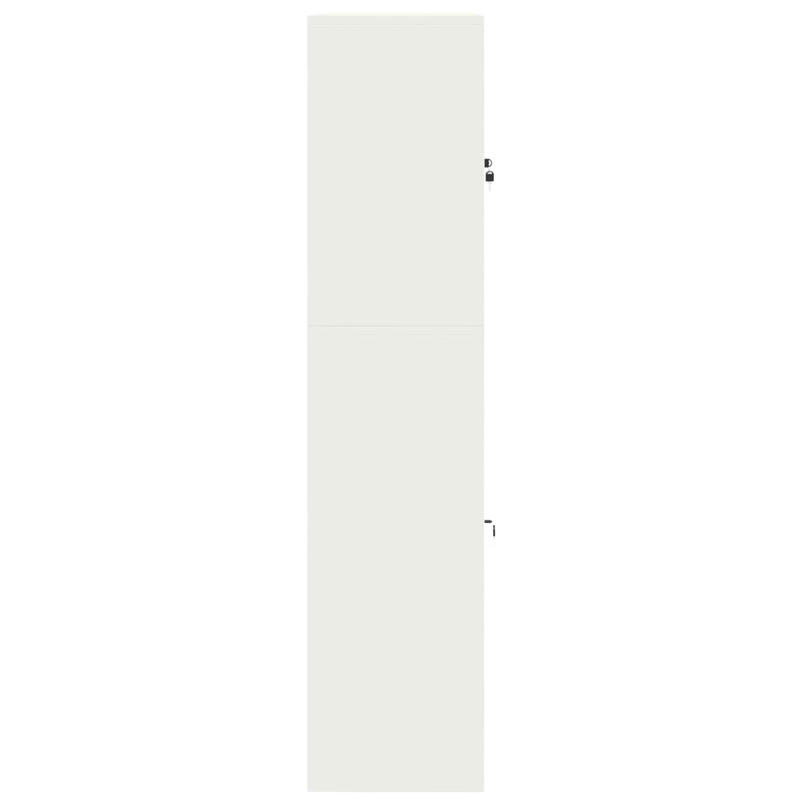 vidaXL Szafka do przechowywania 2 szt. Biały 90 x 40 x 175 cm Stal