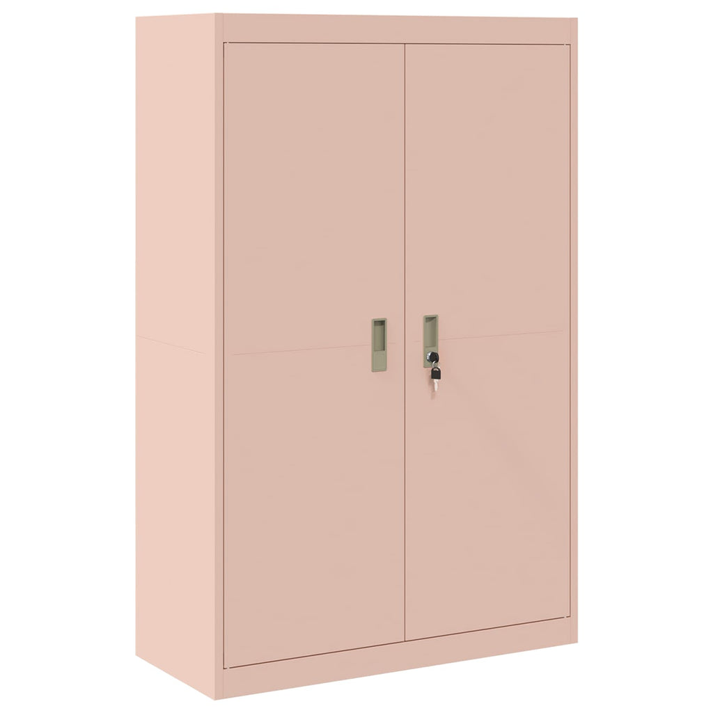 vidaXL Szafka do przechowywania 2 szt. różowy 90 x 40 x 210 cm Stal