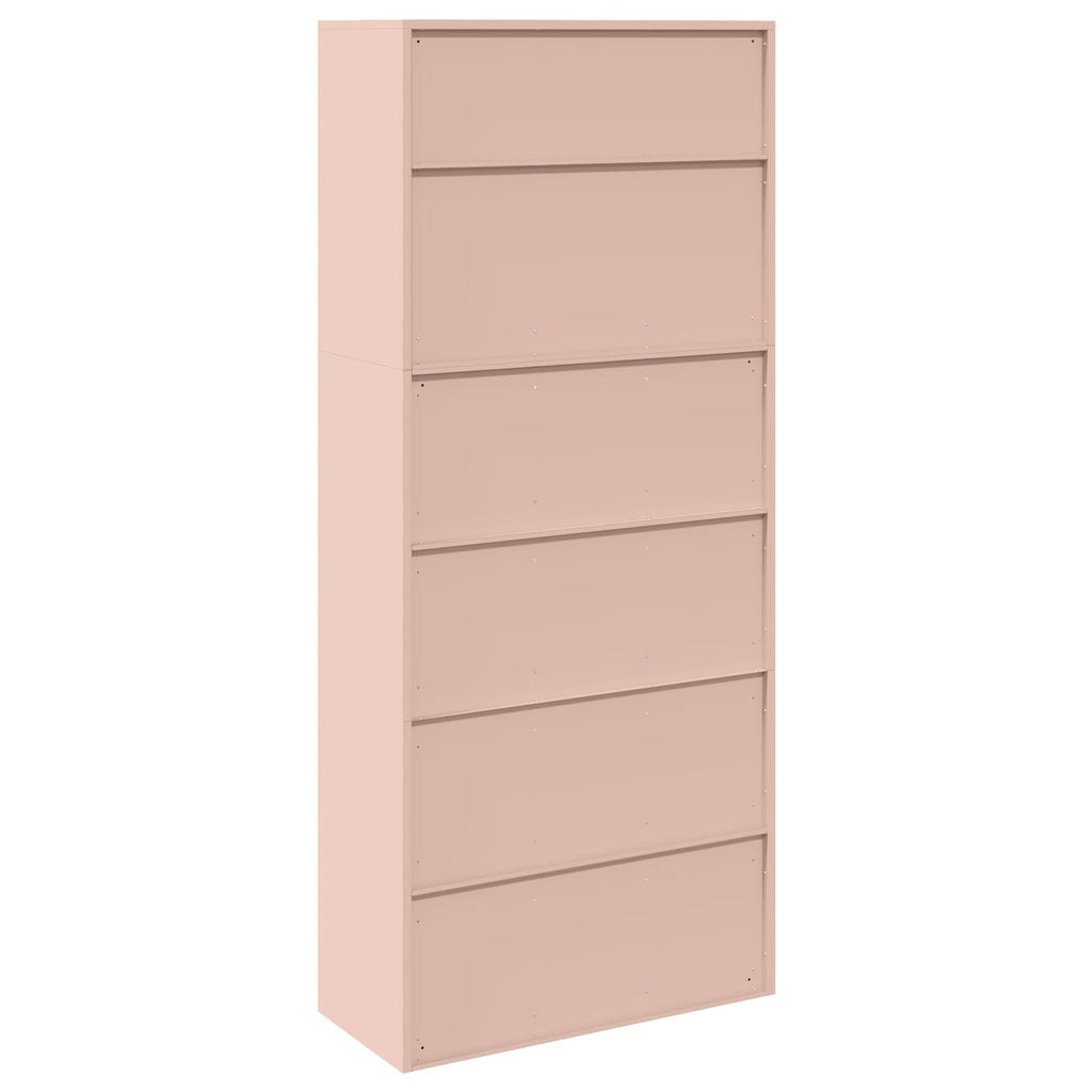 vidaXL Szafka do przechowywania 2 szt. różowy 90 x 40 x 210 cm Stal