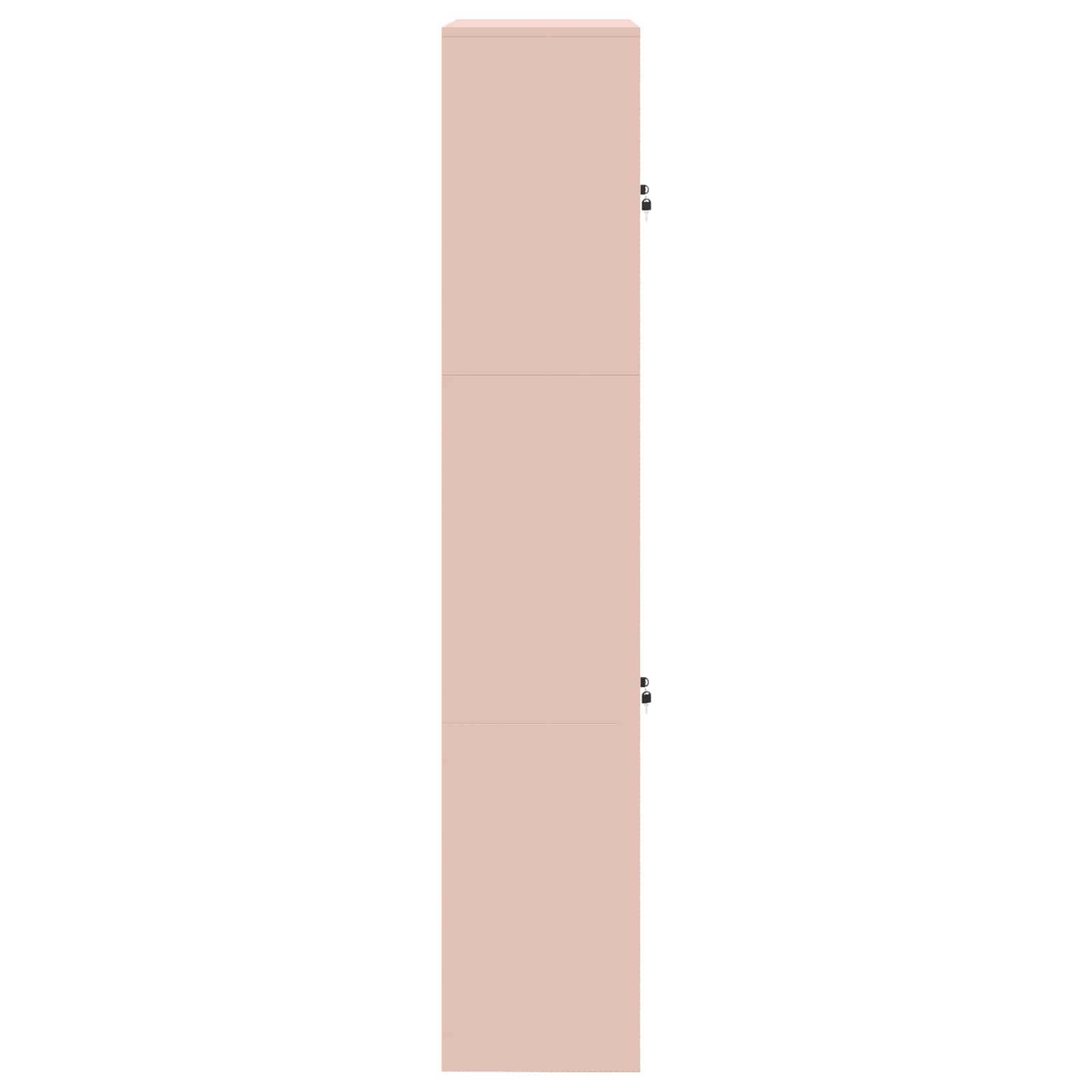 vidaXL Szafka do przechowywania 2 szt. różowy 90 x 40 x 210 cm Stal