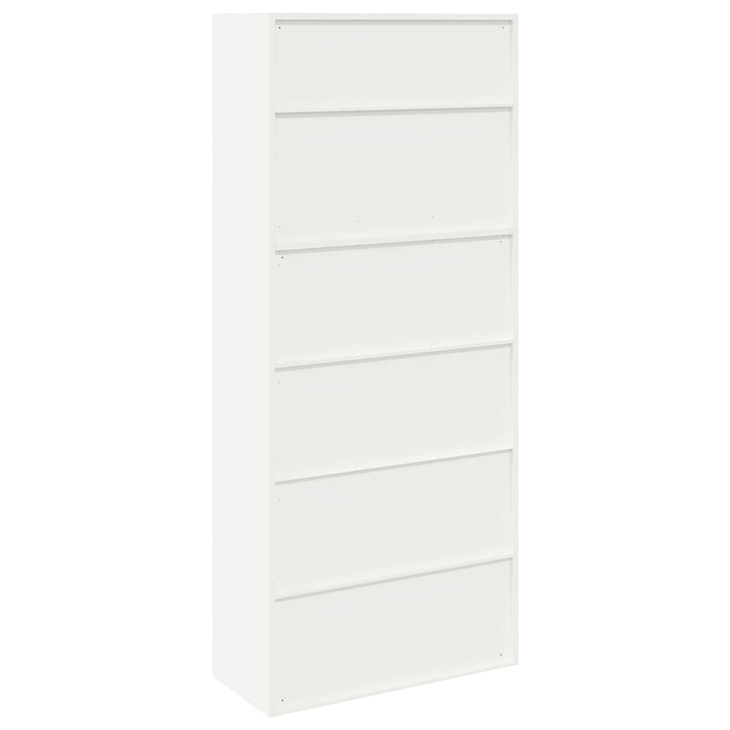 vidaXL Szafka do przechowywania 2 szt. Biały 90 x 40 x 210 cm Stal