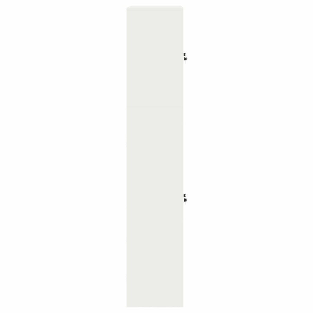 vidaXL Szafka do przechowywania 2 szt. Biały 90 x 40 x 210 cm Stal