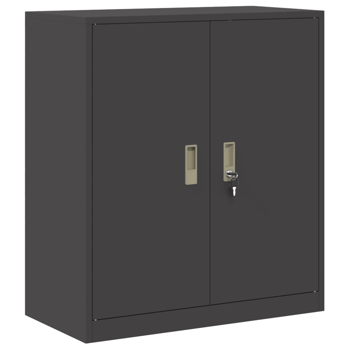 vidaXL Szafka do przechowywania 2 szt. Czarny 80 x 40 x 160 cm Stal