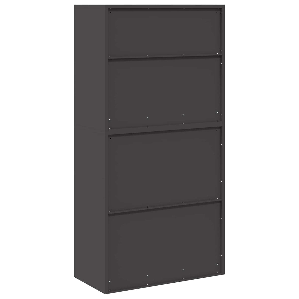 vidaXL Szafka do przechowywania 2 szt. Czarny 80 x 40 x 160 cm Stal