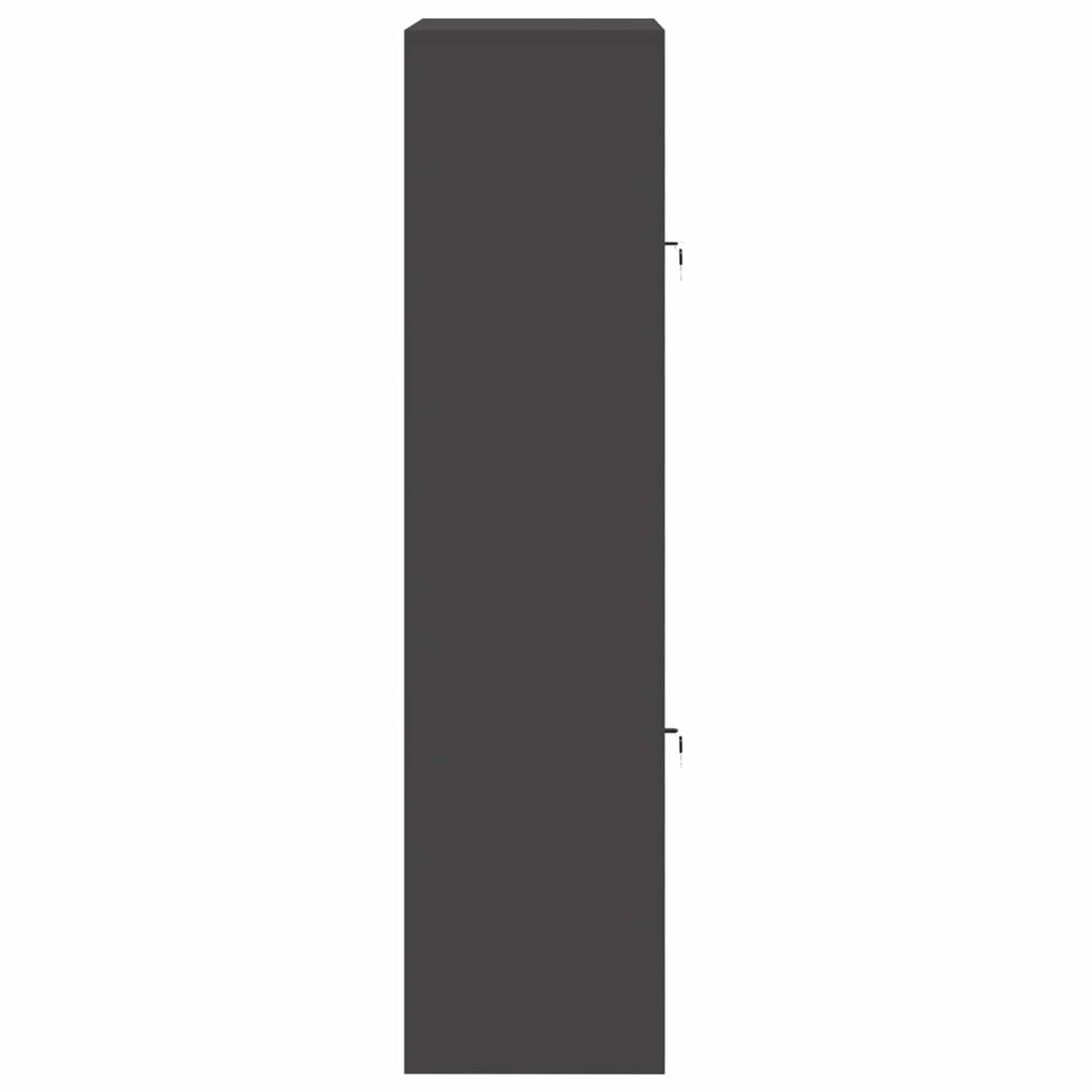 vidaXL Szafka do przechowywania 2 szt. Czarny 80 x 40 x 160 cm Stal