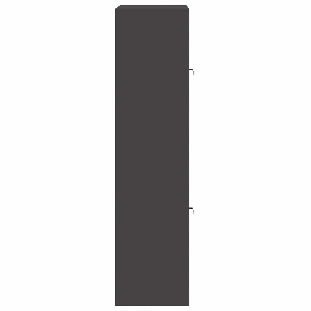 vidaXL Szafka do przechowywania 2 szt. Czarny 80 x 40 x 160 cm Stal