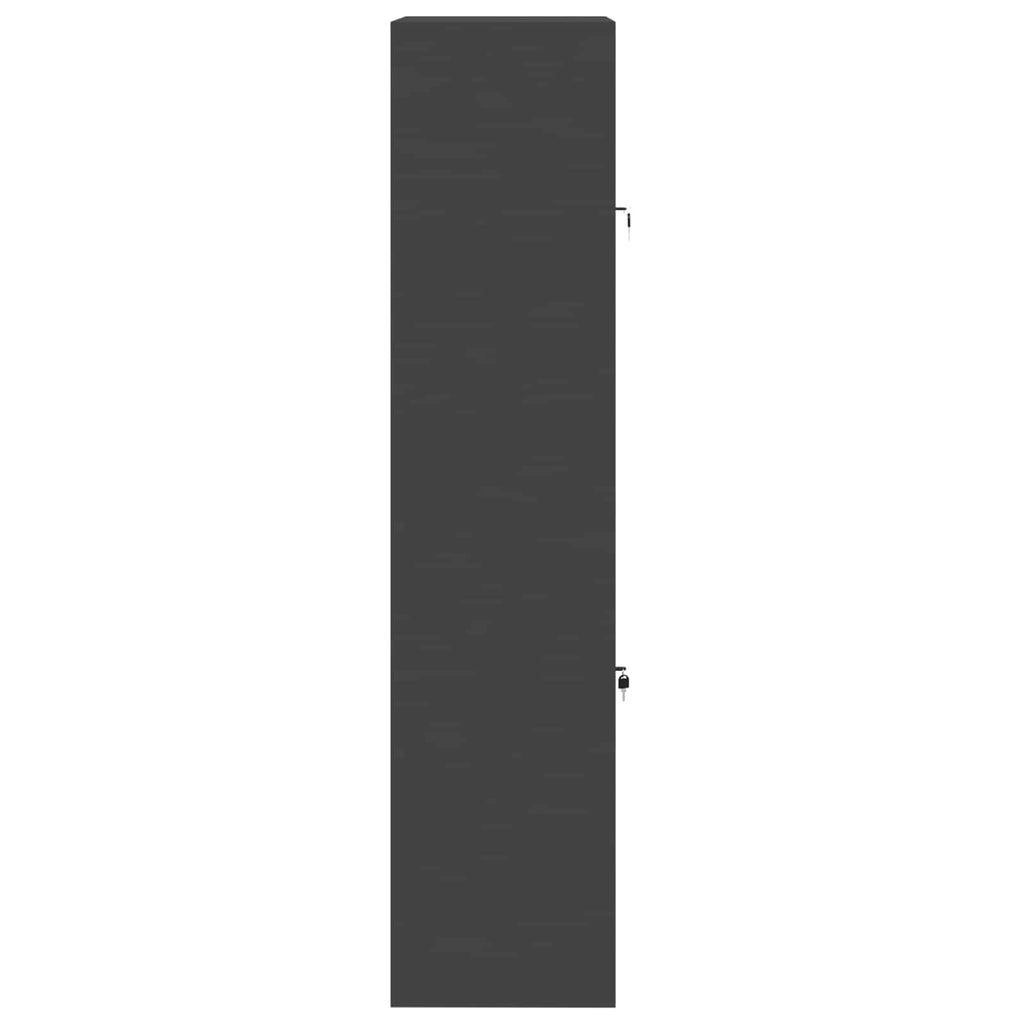 vidaXL Szafka do przechowywania 2 szt. Czarny 80 x 40 x 175 cm Stal