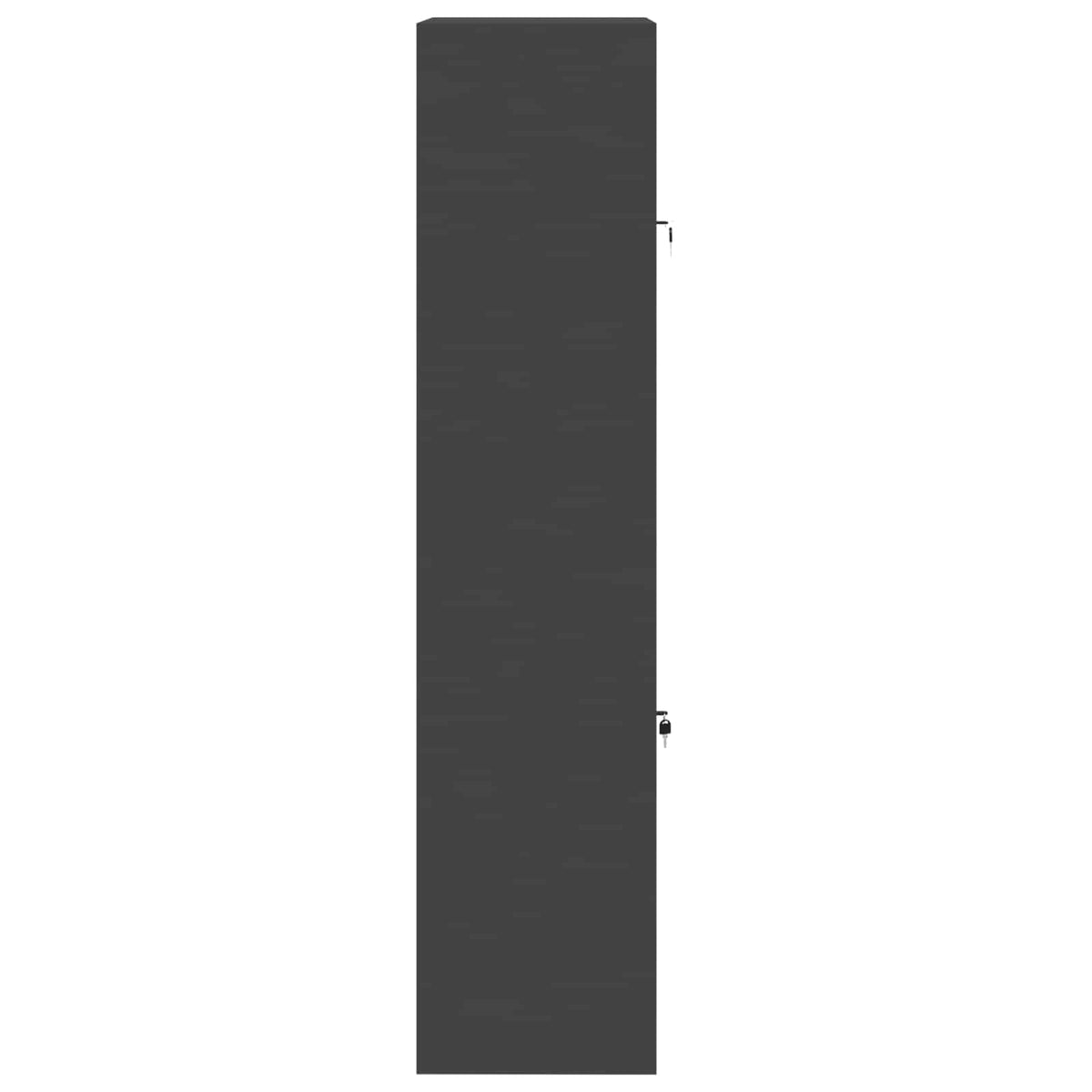 vidaXL Szafka do przechowywania 2 szt. Czarny 80 x 40 x 175 cm Stal