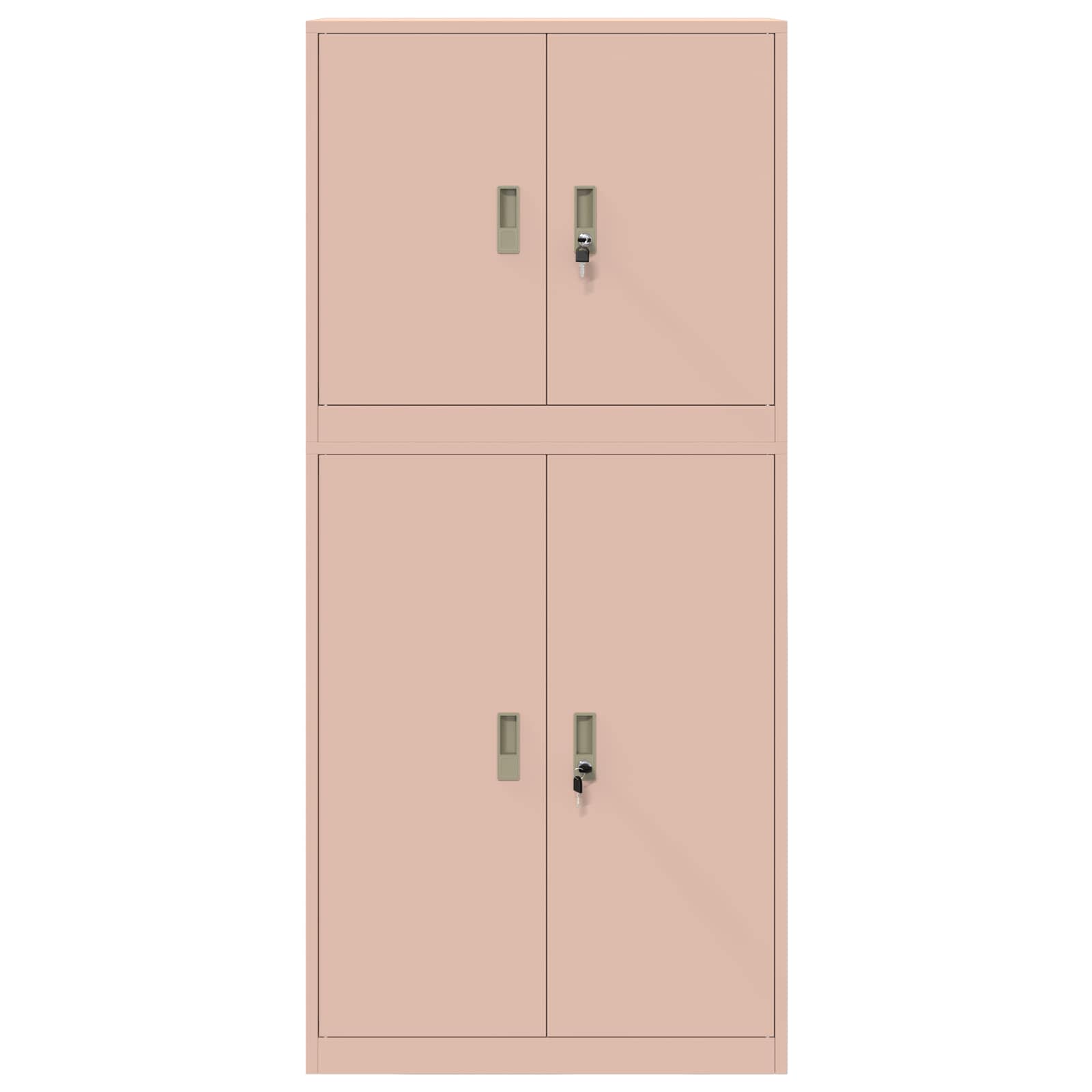 vidaXL Szafka do przechowywania 2 szt. różowy 80 x 40 x 175 cm Stal
