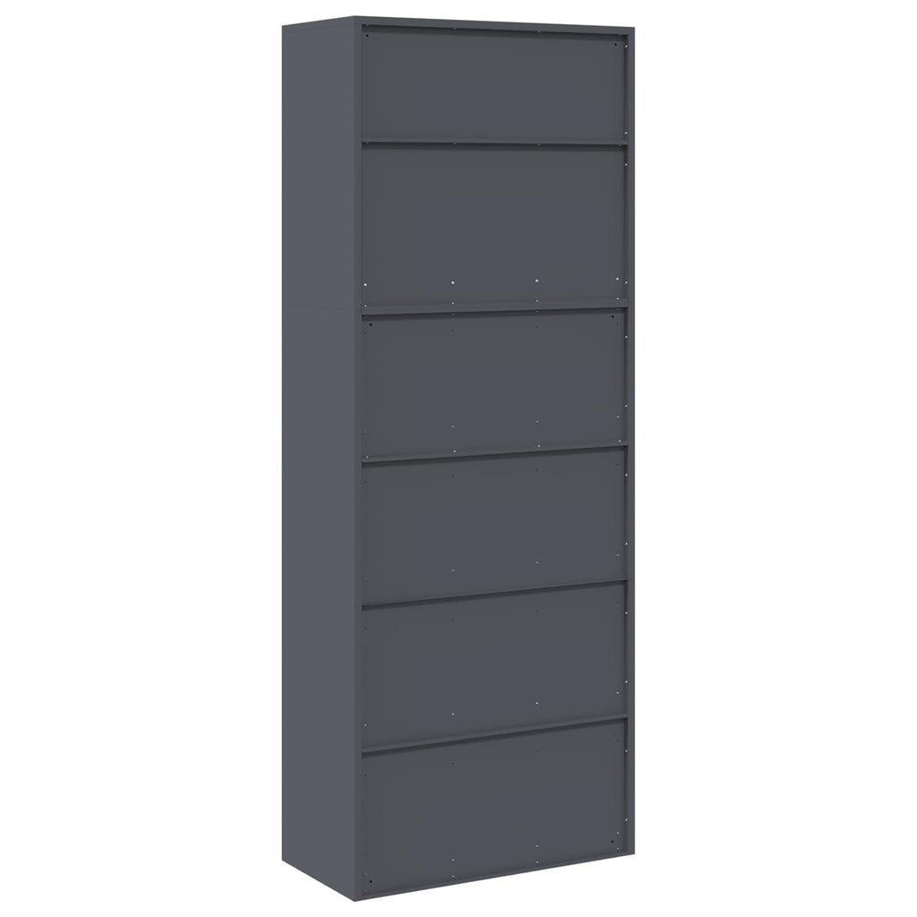 vidaXL Szafka do przechowywania 2 szt. antracytowy 80 x 40 x 210 cm