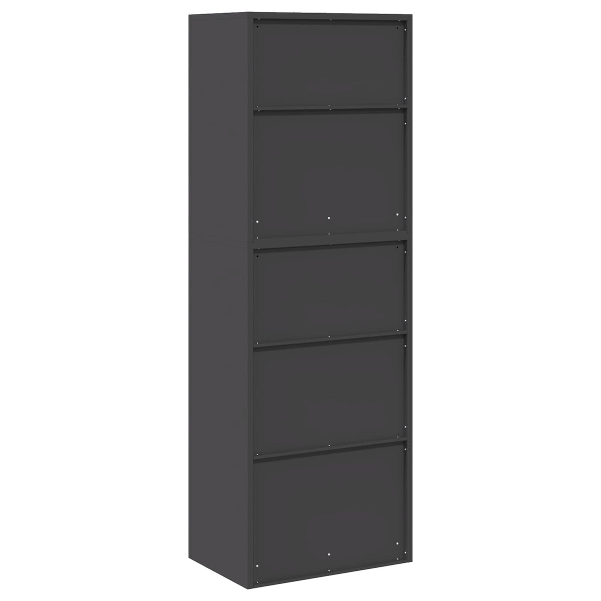 vidaXL Szafka do przechowywania 2 szt. Czarny 60 x 40 x 175 cm Stal