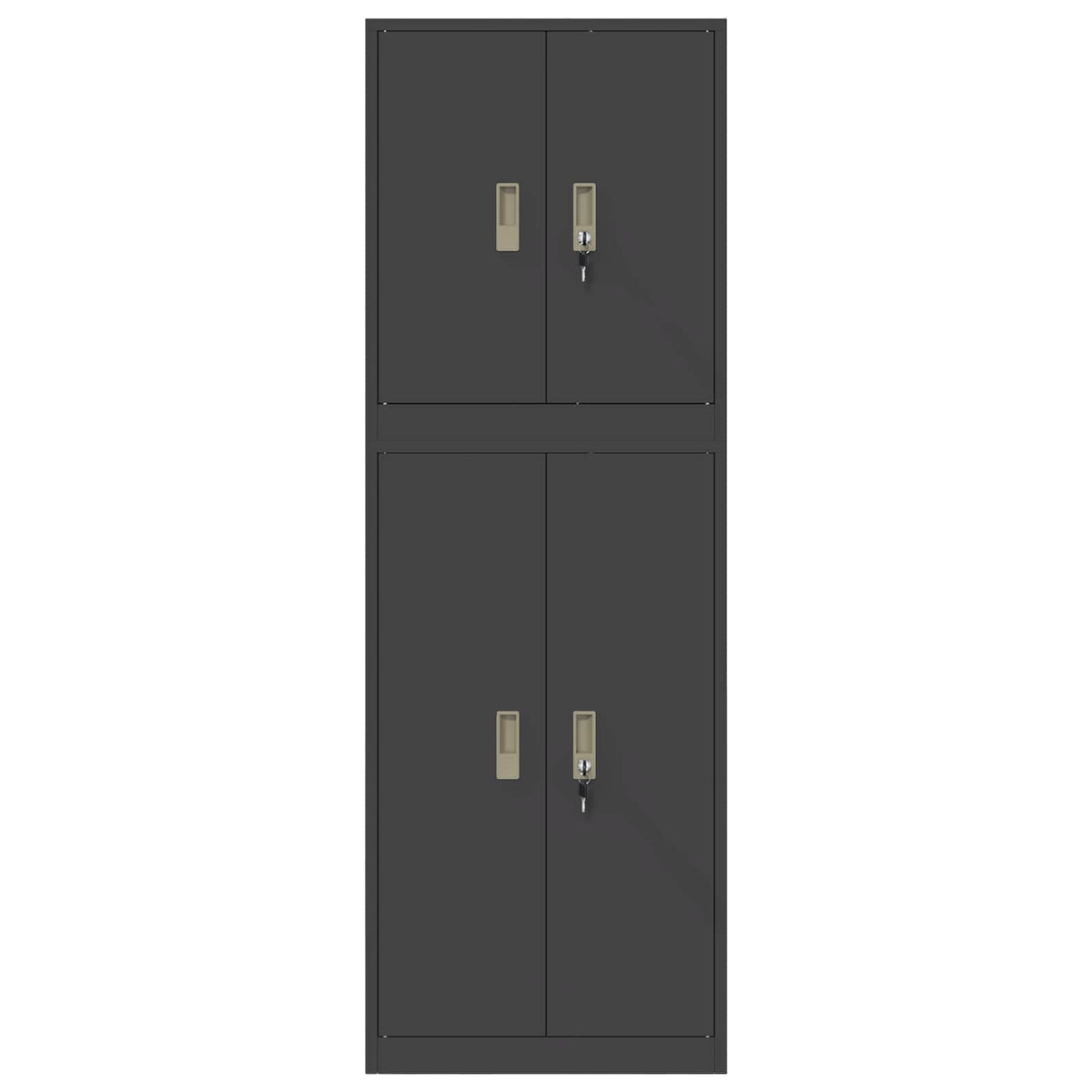 vidaXL Szafka do przechowywania 2 szt. Czarny 60 x 40 x 175 cm Stal