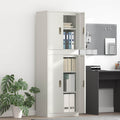 vidaXL Szafka do przechowywania 2 szt. Biały 60 x 40 x 175 cm Stal