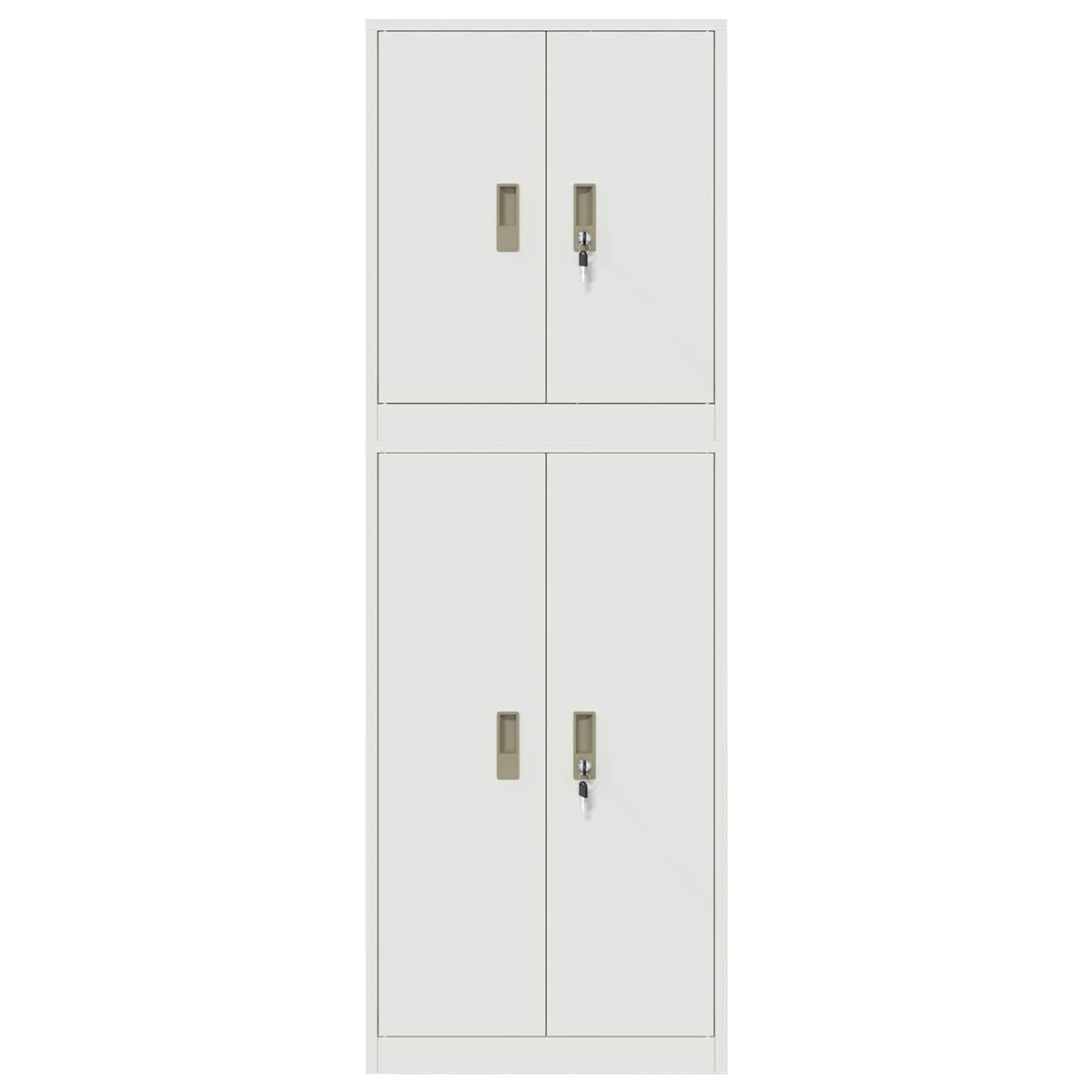 vidaXL Szafka do przechowywania 2 szt. Biały 60 x 40 x 175 cm Stal