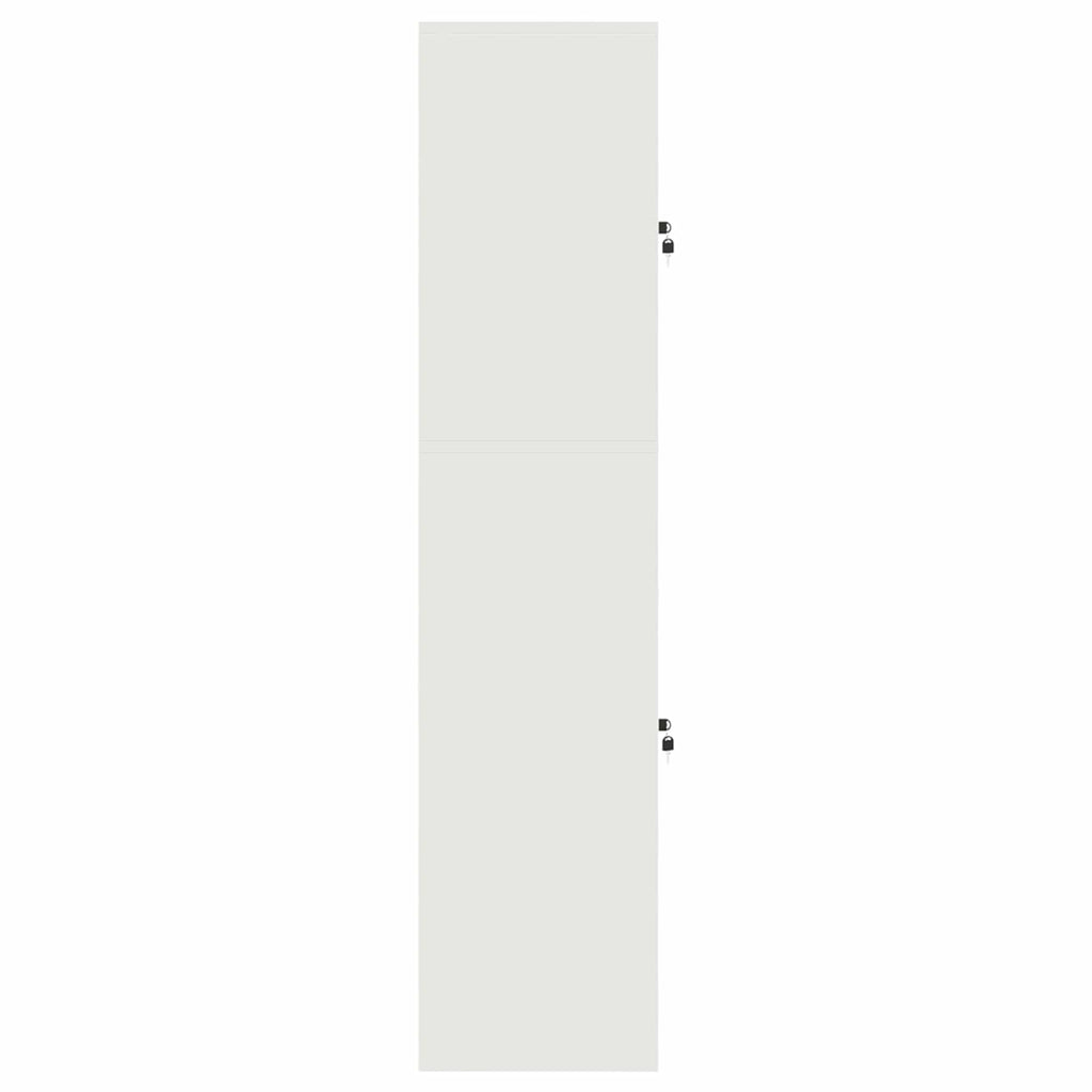 vidaXL Szafka do przechowywania 2 szt. Biały 60 x 40 x 175 cm Stal