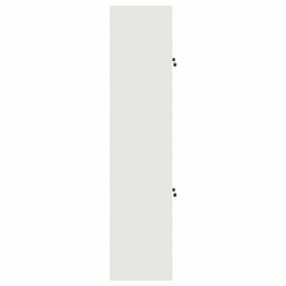 vidaXL Szafka do przechowywania 2 szt. Biały 60 x 40 x 175 cm Stal
