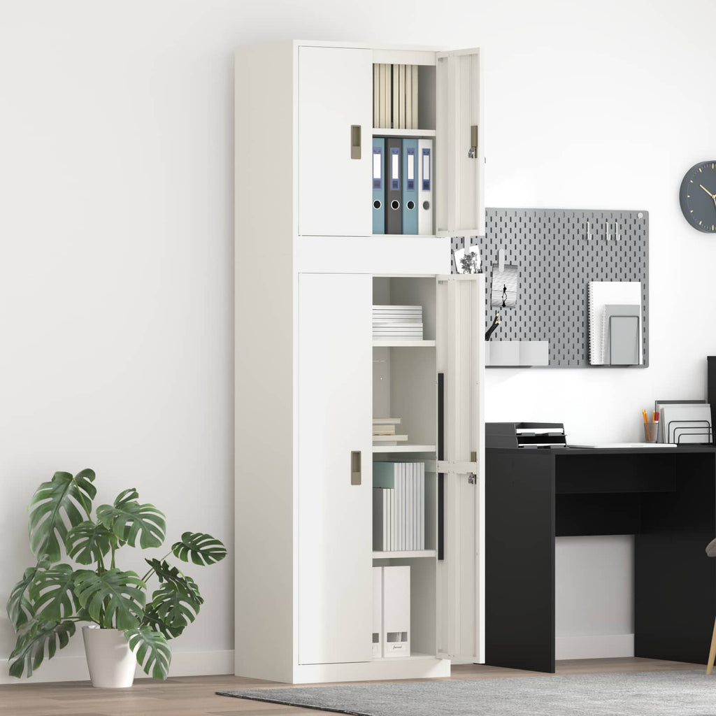vidaXL Szafka do przechowywania 2 szt. 60 x 40 x 210 cm Stal Zamykane