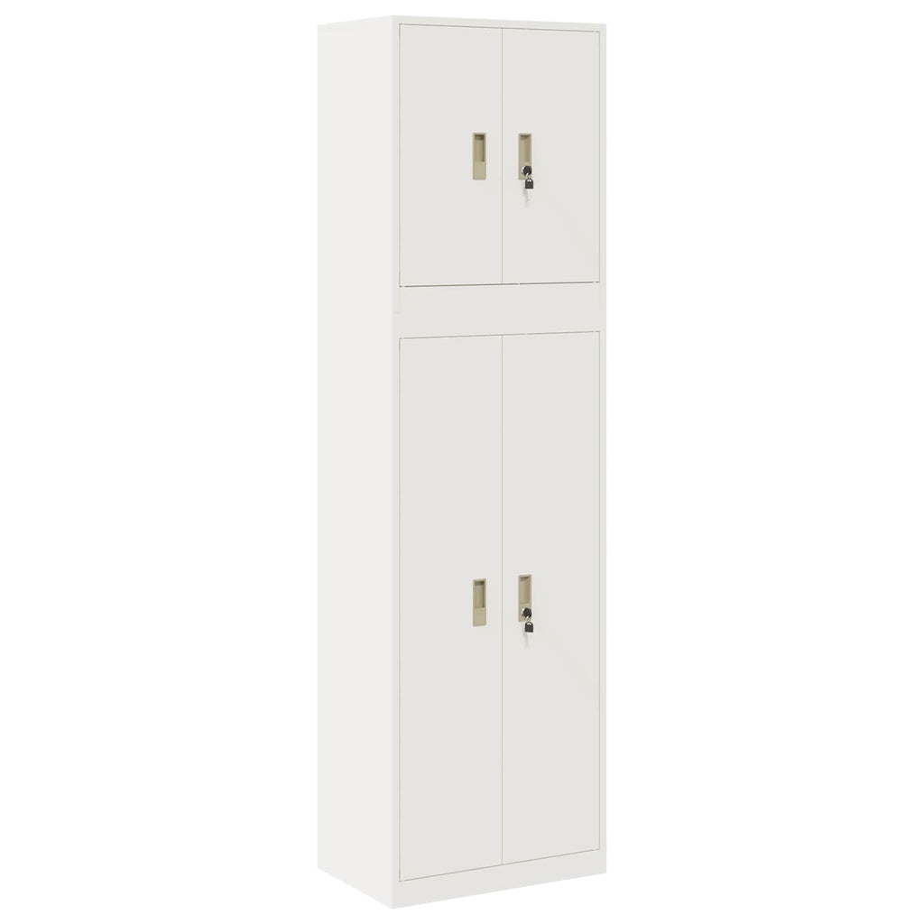 vidaXL Szafka do przechowywania 2 szt. 60 x 40 x 210 cm Stal Zamykane