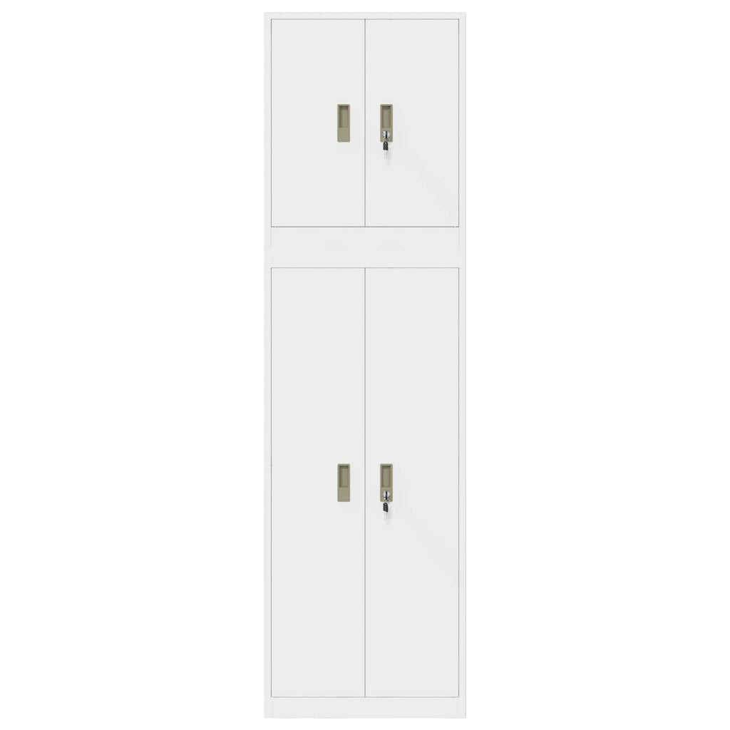 vidaXL Szafka do przechowywania 2 szt. 60 x 40 x 210 cm Stal Zamykane