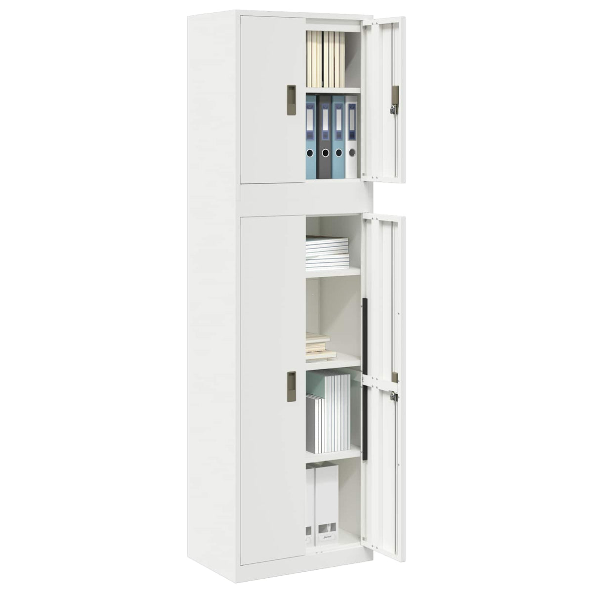 vidaXL Szafka do przechowywania 2 szt. 60 x 40 x 210 cm Stal Zamykane