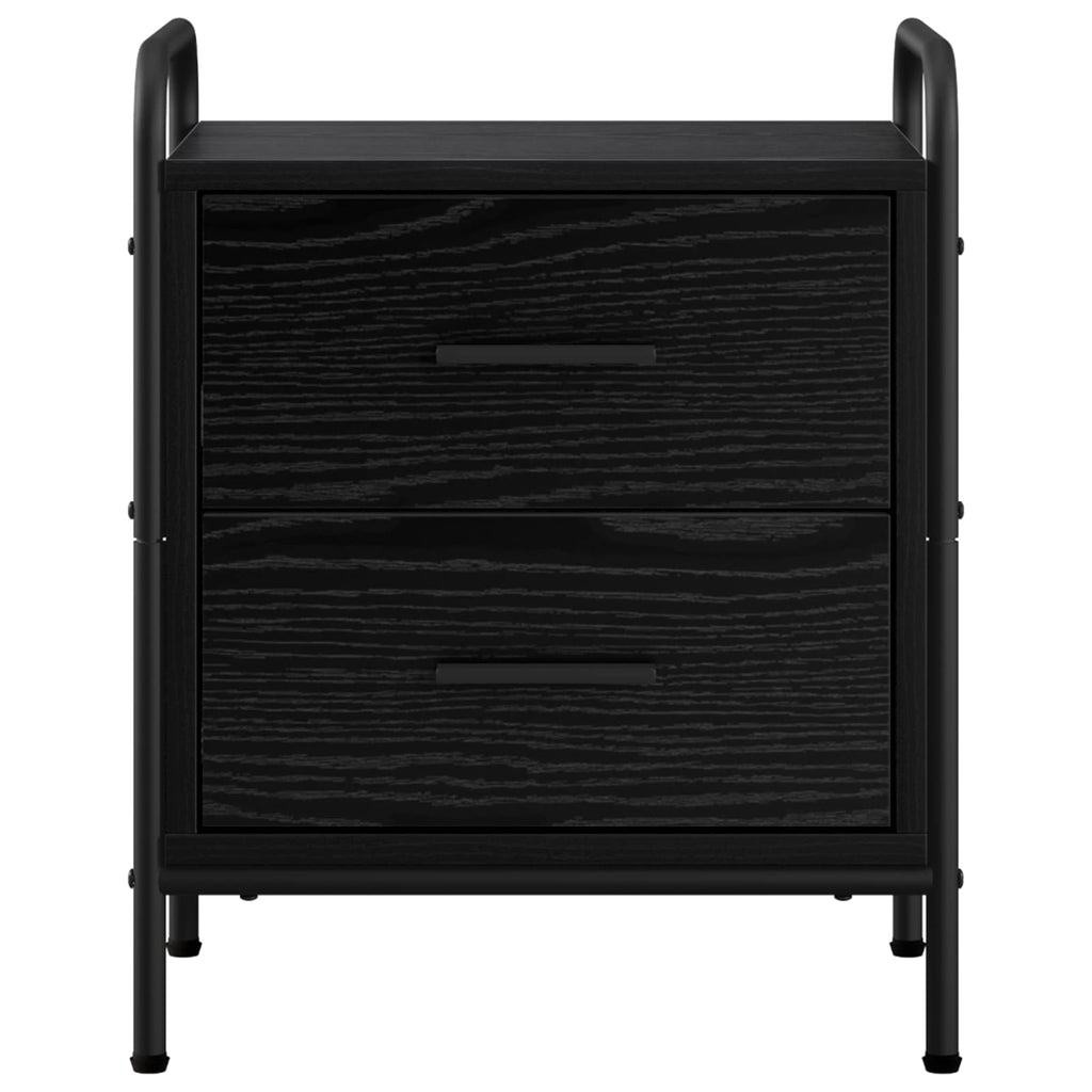 vidaXL Szafka Nocna 2 szt. Czarny dąb 40 x 30 x 50 cm