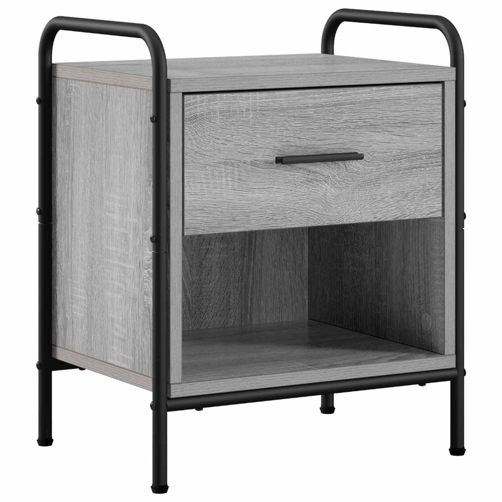 vidaXL Szafka Nocna Szary Sonoma 40 x 30 x 50 cm Drewno inżynieryjne