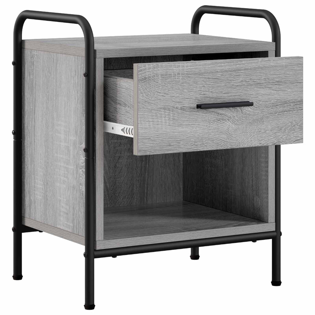vidaXL Szafka Nocna Szary Sonoma 40 x 30 x 50 cm Drewno inżynieryjne