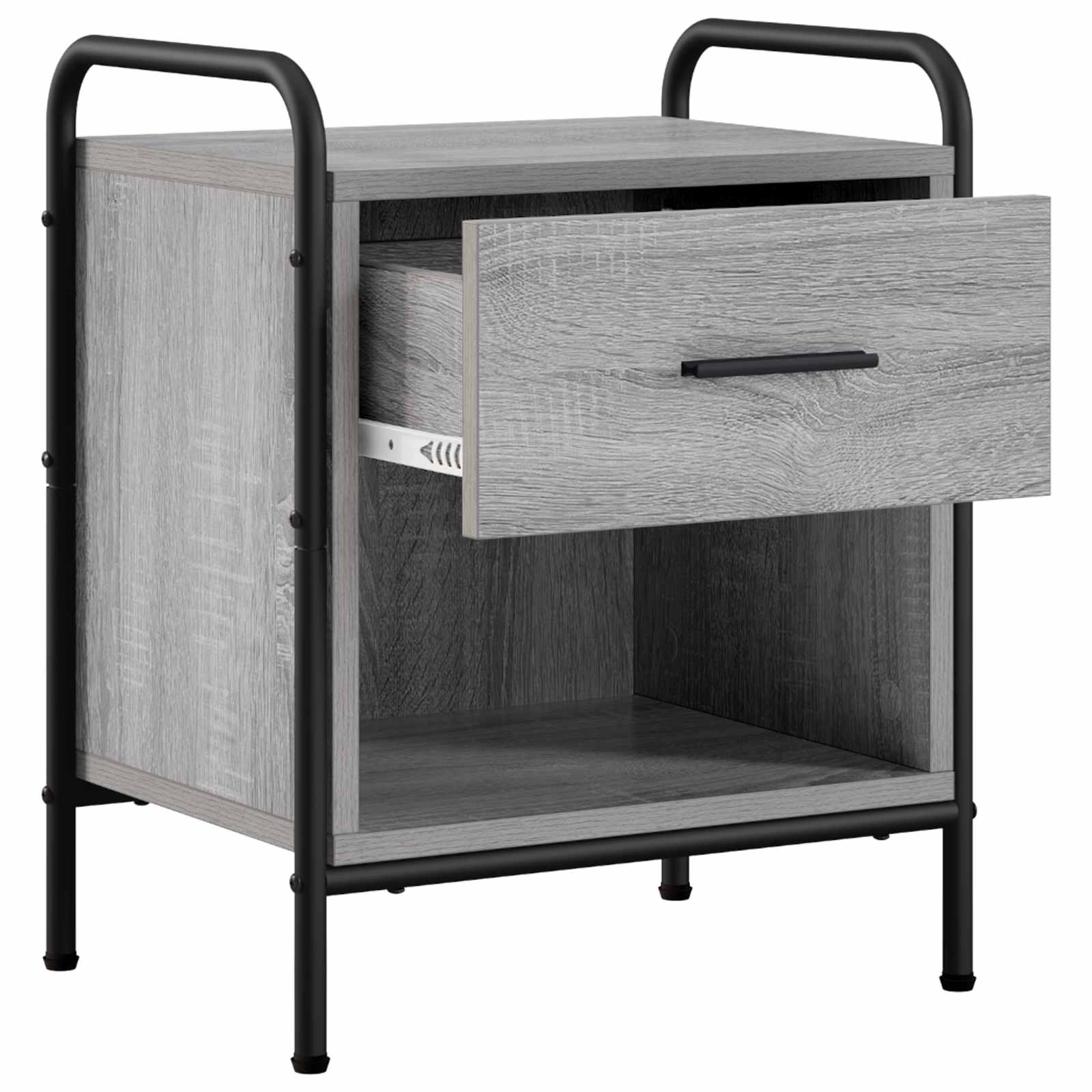 vidaXL Szafka Nocna Szary Sonoma 40 x 30 x 50 cm Drewno inżynieryjne