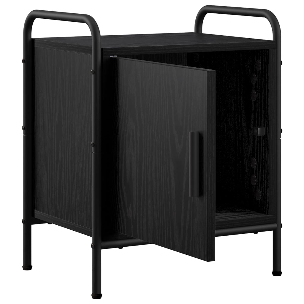 vidaXL Szafka Nocna Czarny dąb 40 x 30 x 50 cm Drewno inżynieryjne