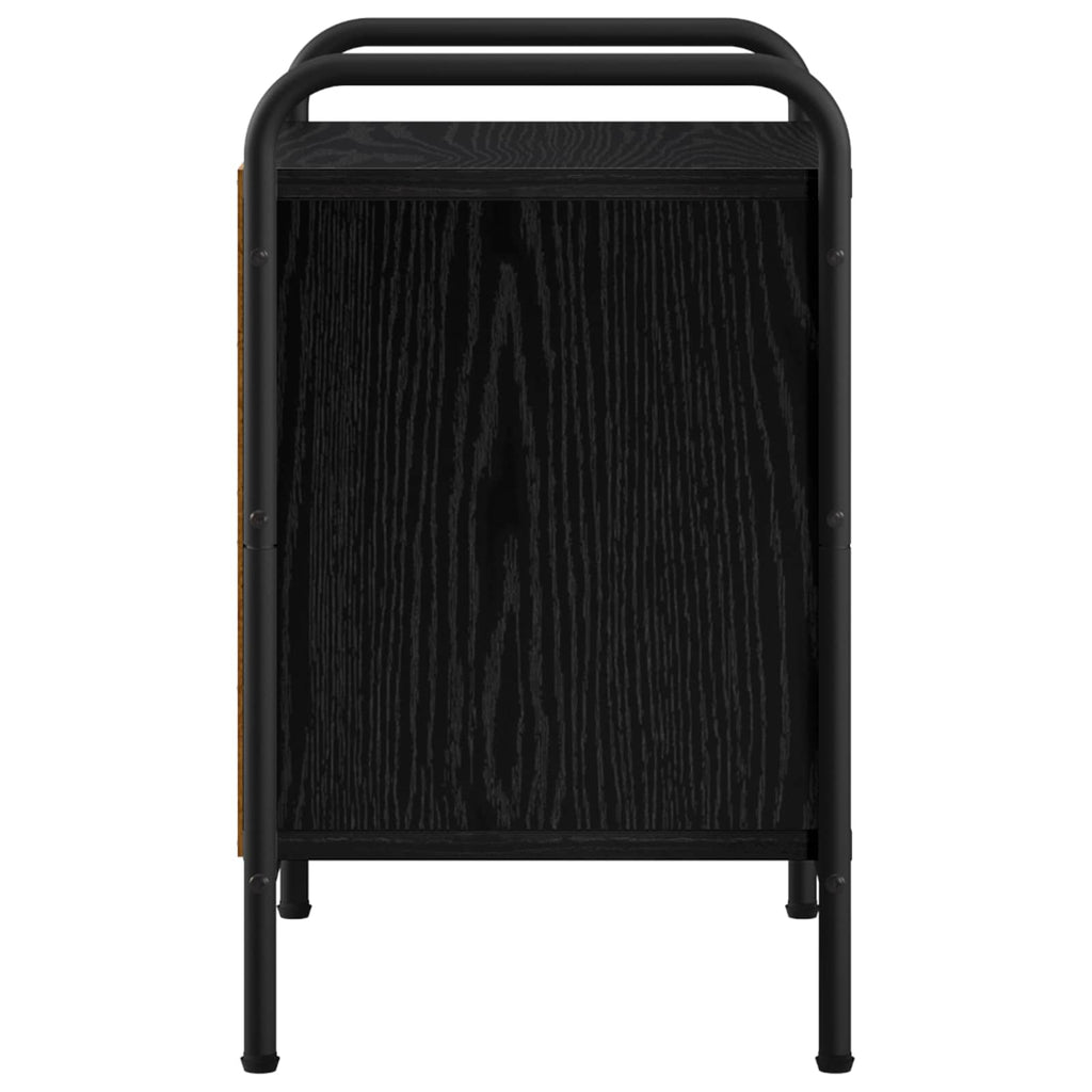 vidaXL Szafka Nocna Czarny dąb 40 x 30 x 50 cm Drewno inżynieryjne
