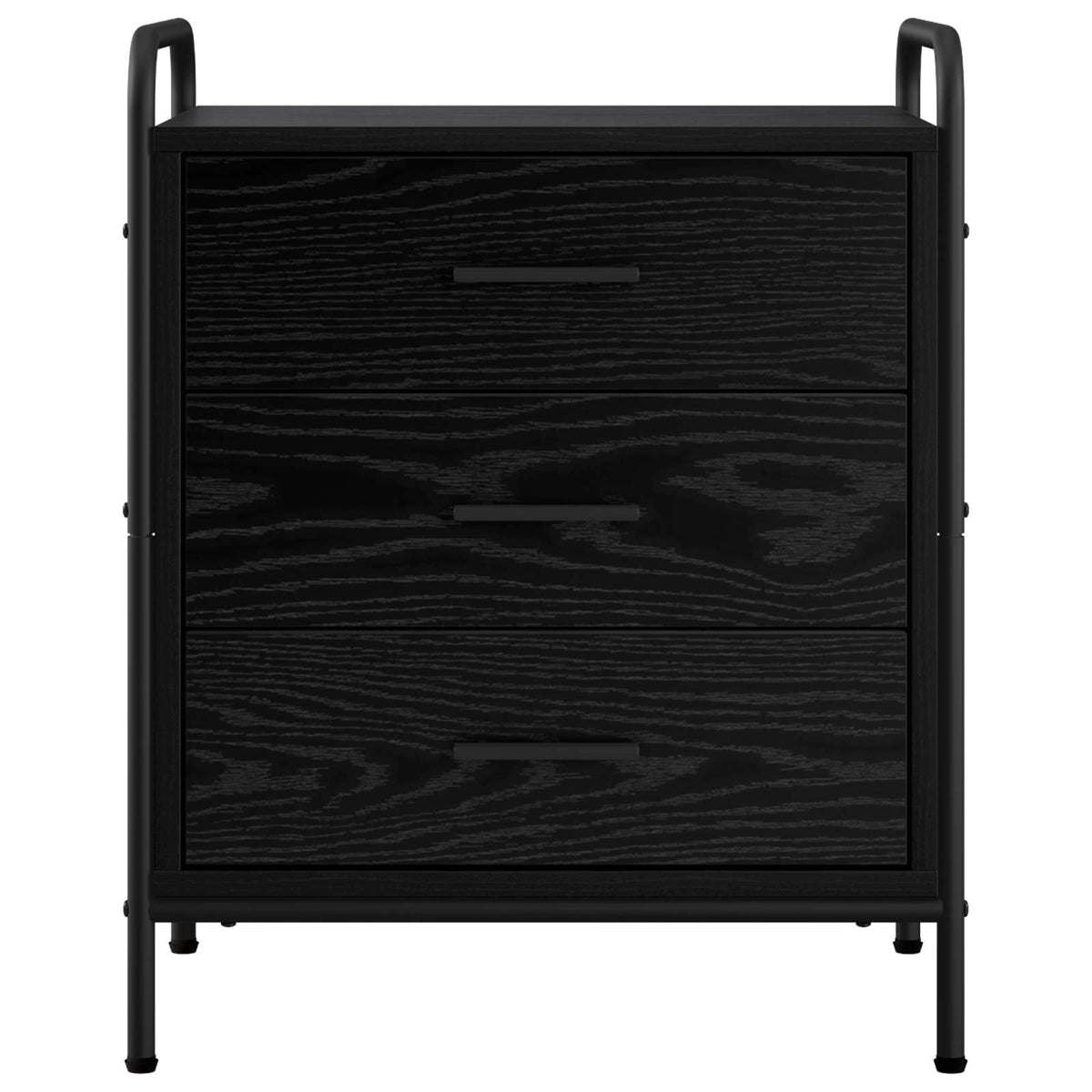 vidaXL Szafka Nocna Czarny dąb 48 x 36,5 x 60 cm Drewno inżynieryjne