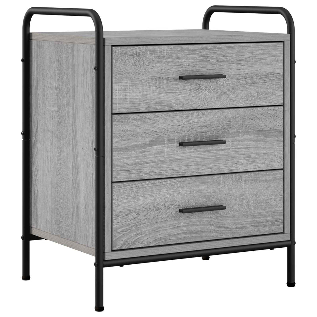 vidaXL Szafka Nocna Szary Sonoma 48 x 36,5 x 60 cm Drewno inżynieryjne