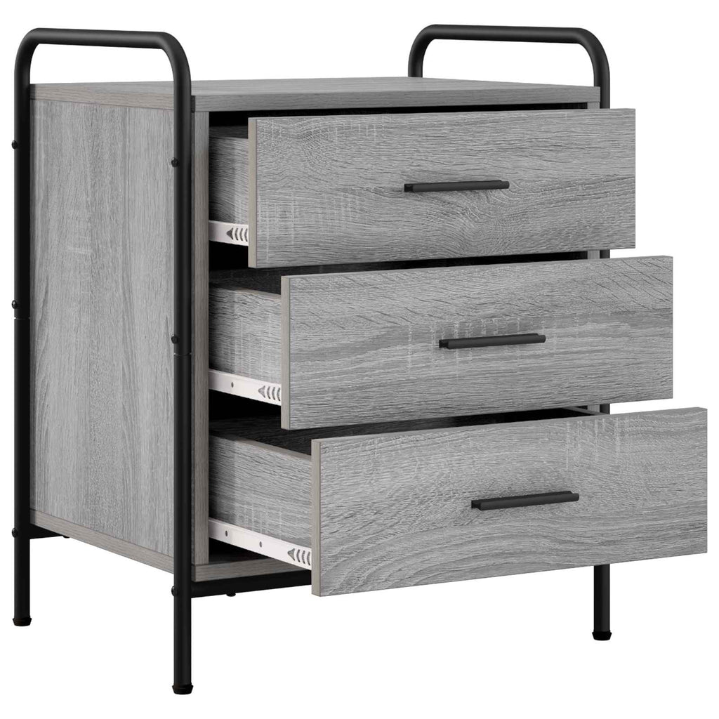 vidaXL Szafka Nocna Szary Sonoma 48 x 36,5 x 60 cm Drewno inżynieryjne