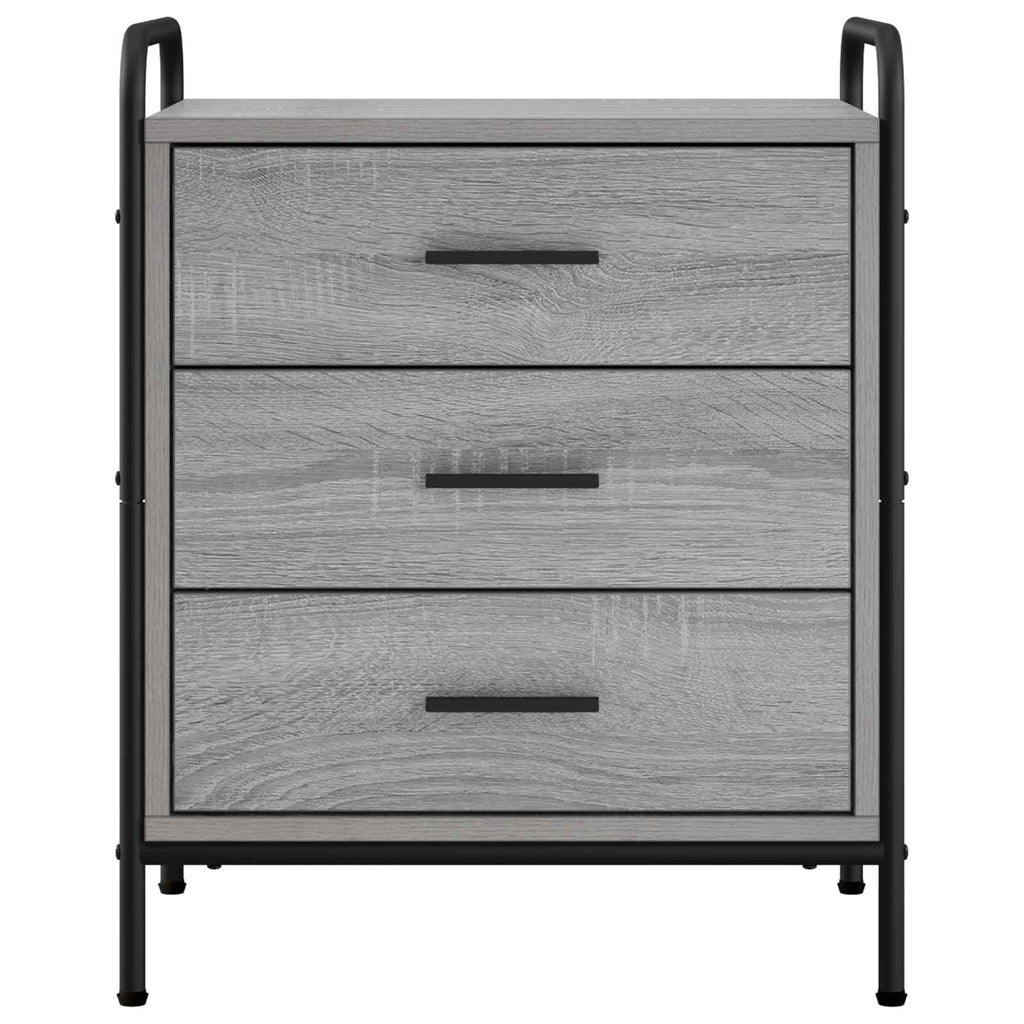 vidaXL Szafka Nocna 2 szt. Szary Sonoma 48 x 36,5 x 60 cm
