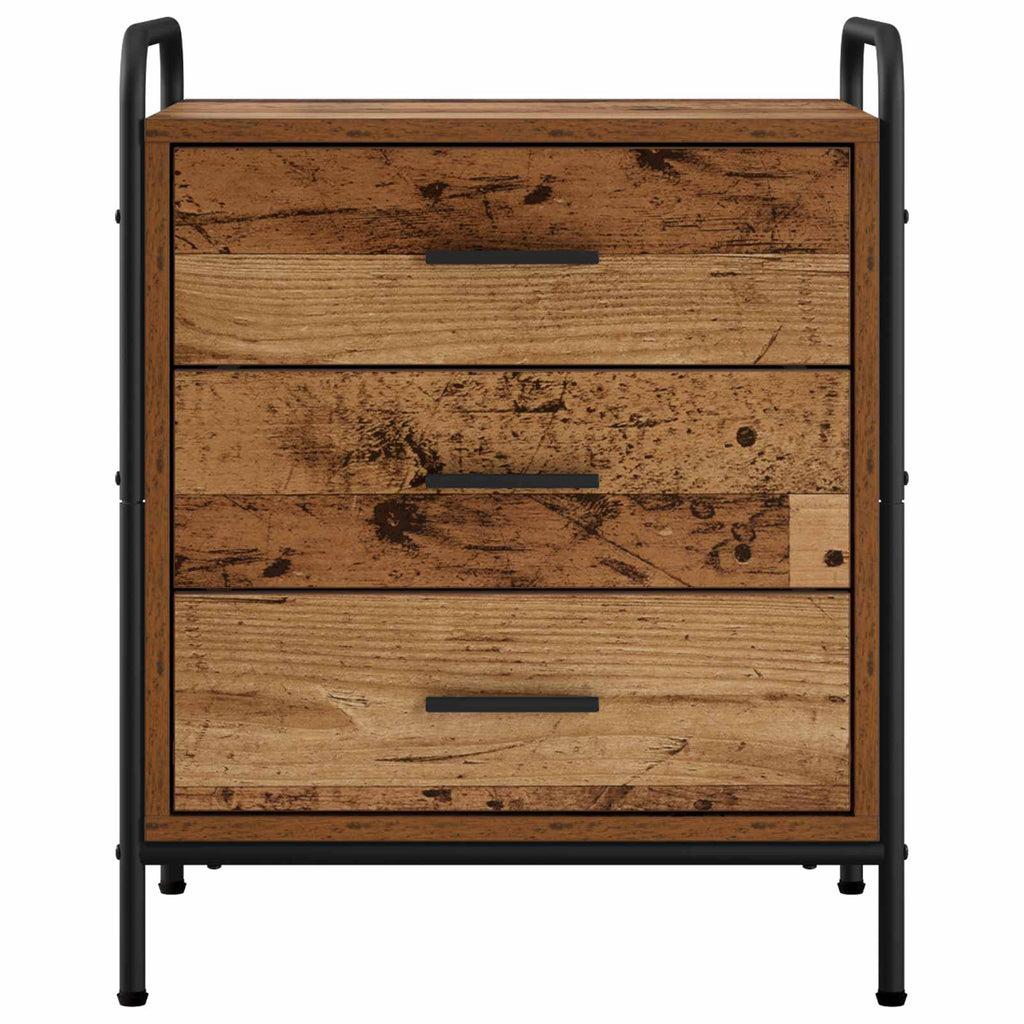 vidaXL Szafka Nocna Stare drewno 48 x 36,5 x 60 cm Drewno inżynieryjne