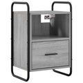 vidaXL Wisząca szafka nocna Szary Sonoma 40 x 30 x 60 cm