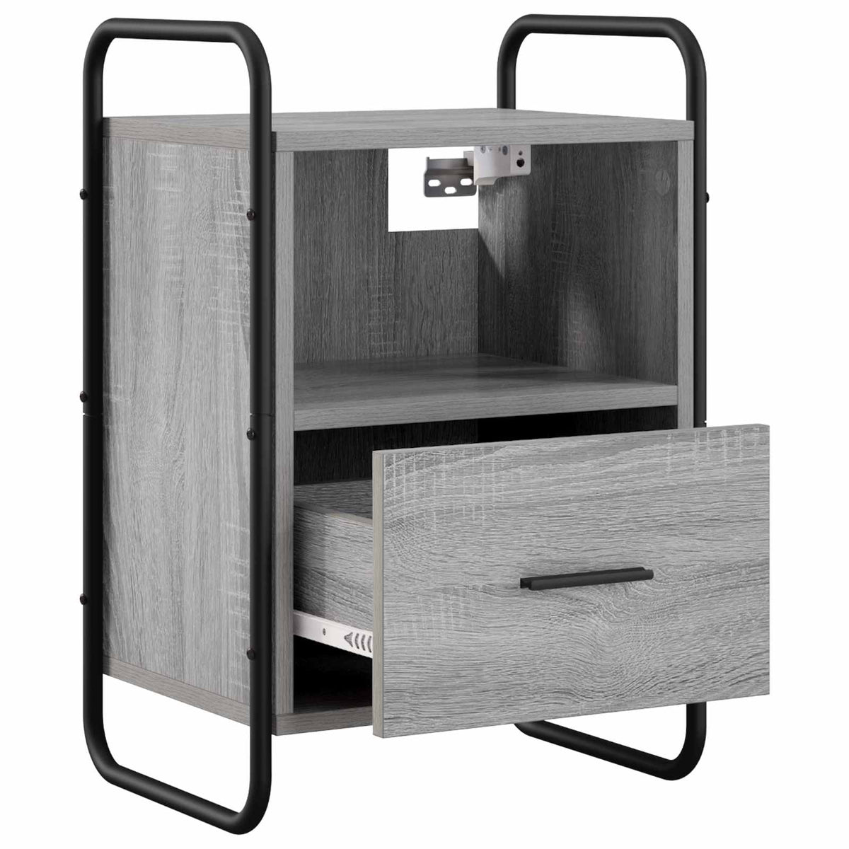 vidaXL Wisząca szafka nocna Szary Sonoma 40 x 30 x 60 cm