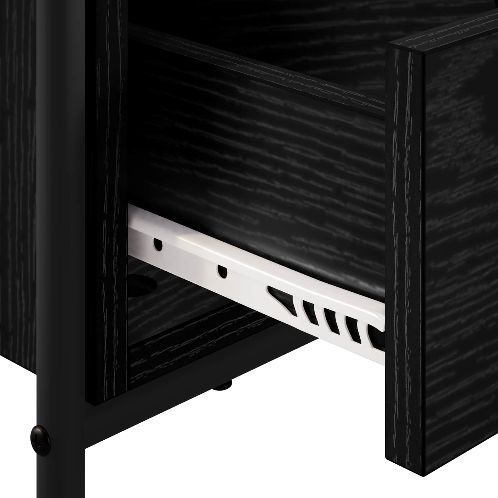 vidaXL Stolik kawowy Czarny dąb 90 x 49 x 41 cm Drewno inżynieryjne