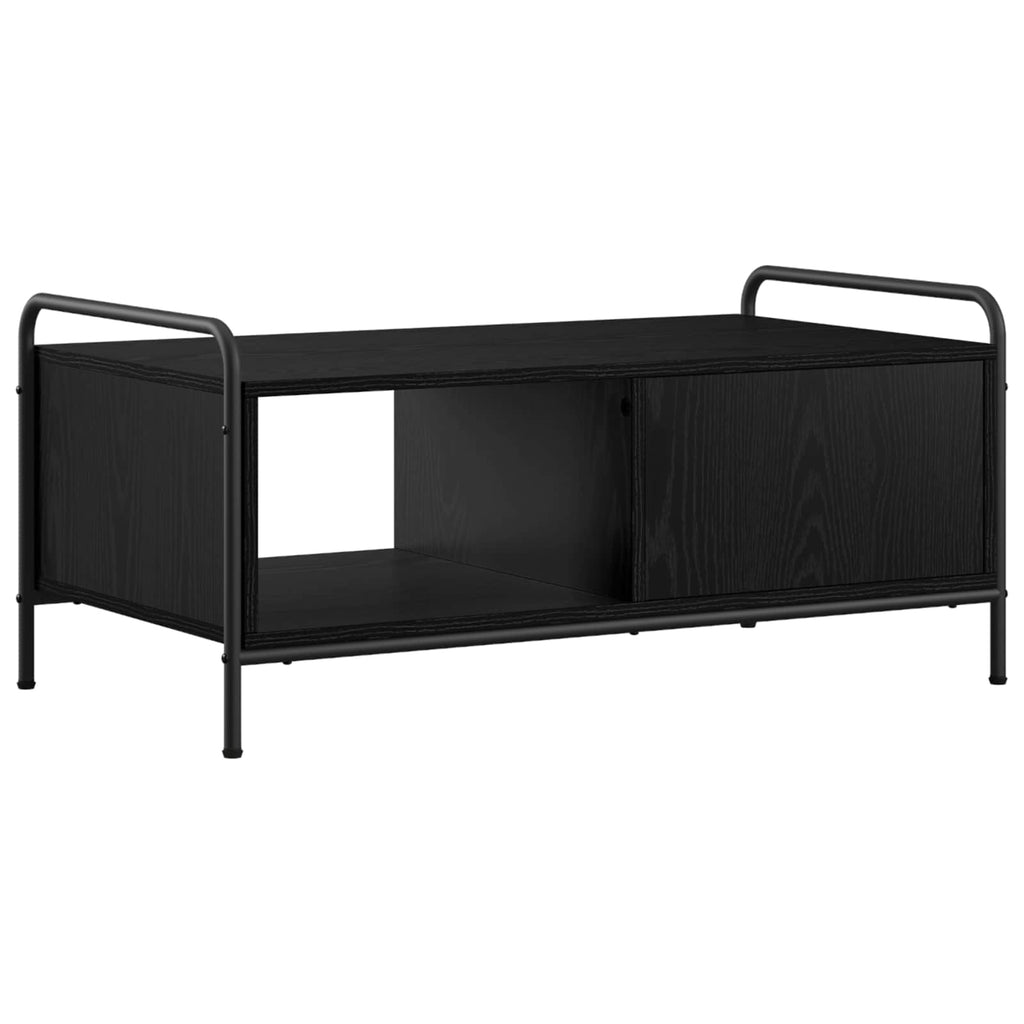 vidaXL Stolik kawowy Czarny dąb 90 x 49 x 41 cm Drewno inżynieryjne